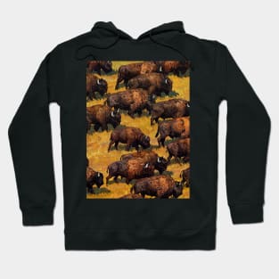 Majestic Herd of Bison Hoodie